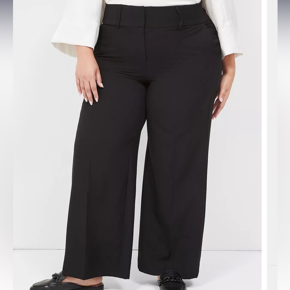 Lane Bryant High-Waisted Black Pants Size 16 Short